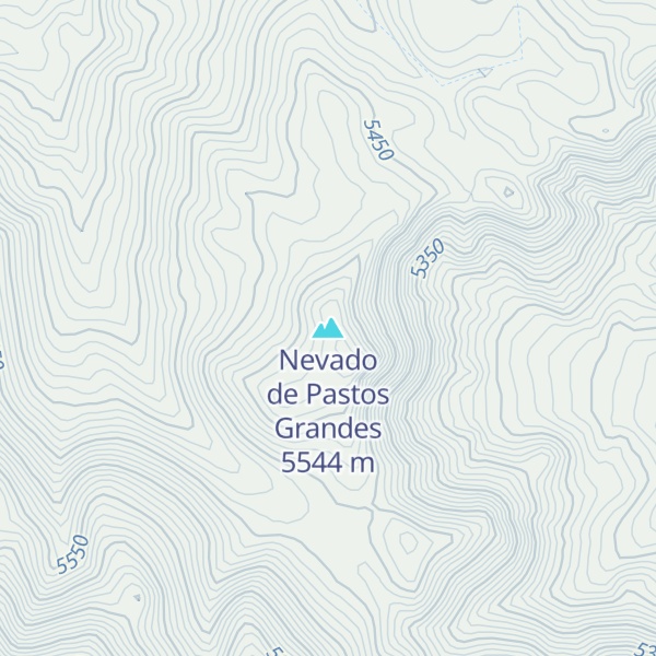 Map of Nevado de Pastos Grandes