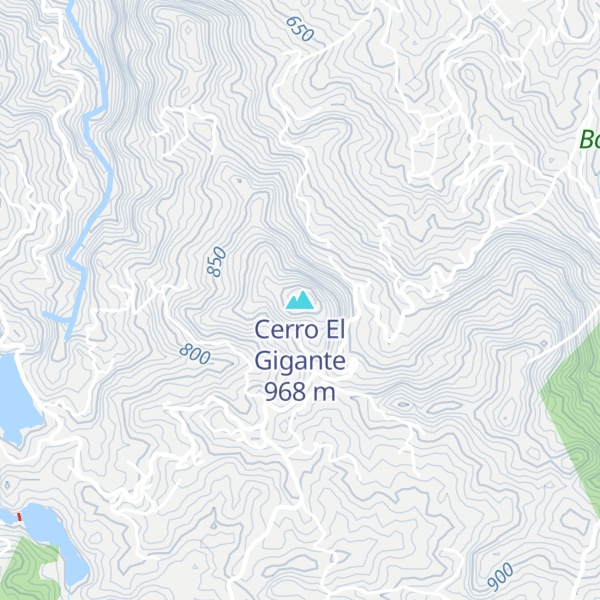 Map of Cerro El Gigante