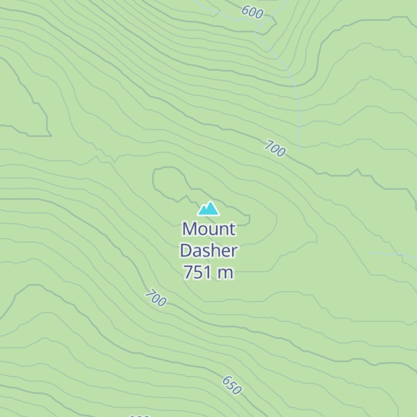 Map of Mount Dasher