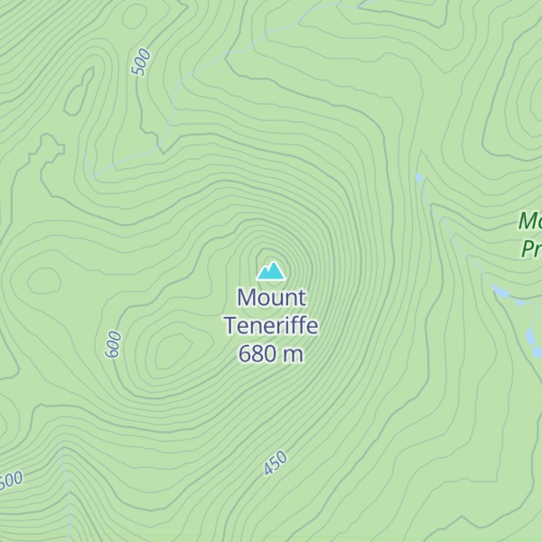 Map of Mount Teneriffe