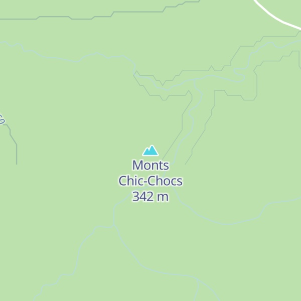 Map of Monts Chic-Chocs