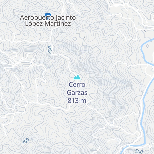 Map of Cerro Garzas