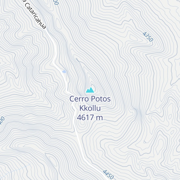 Map of Cerro Potos Kkollu