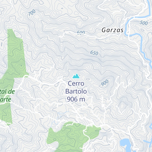 Map of Cerro Bartolo