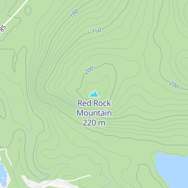 Map of Red Rock Mountain