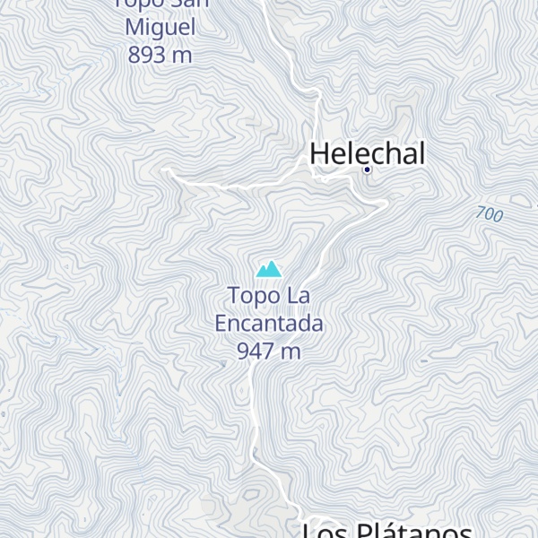 Map of Topo La Encantada