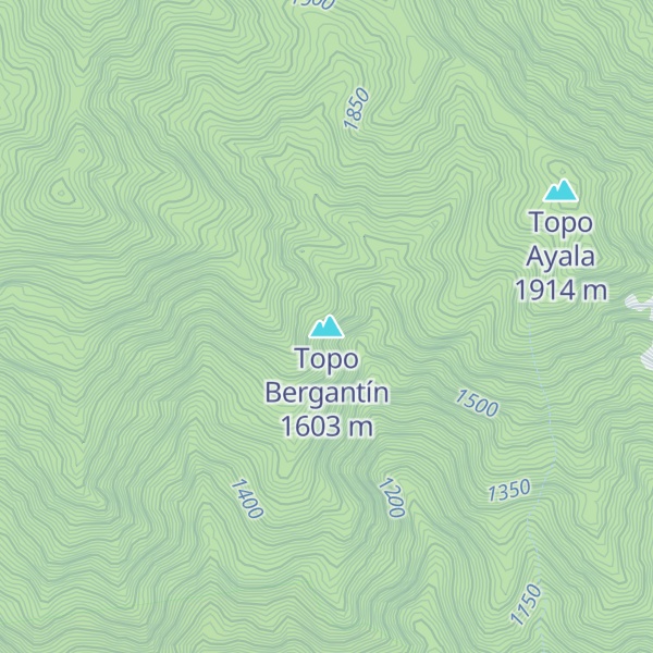 Map of Topo Bergantín