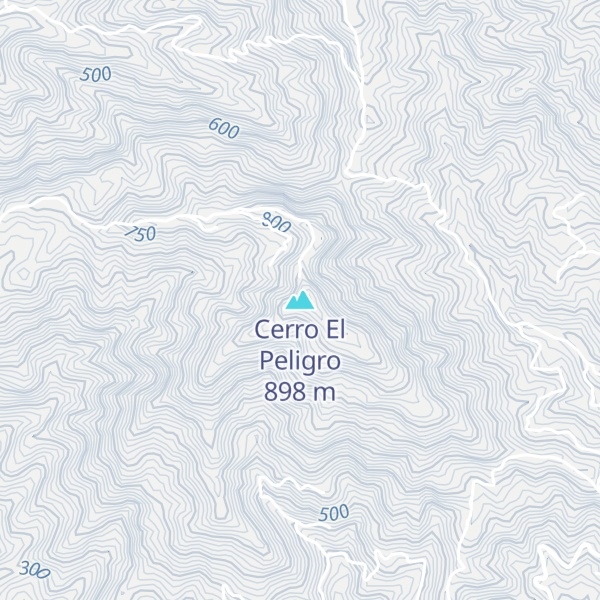 Map of Cerro El Peligro