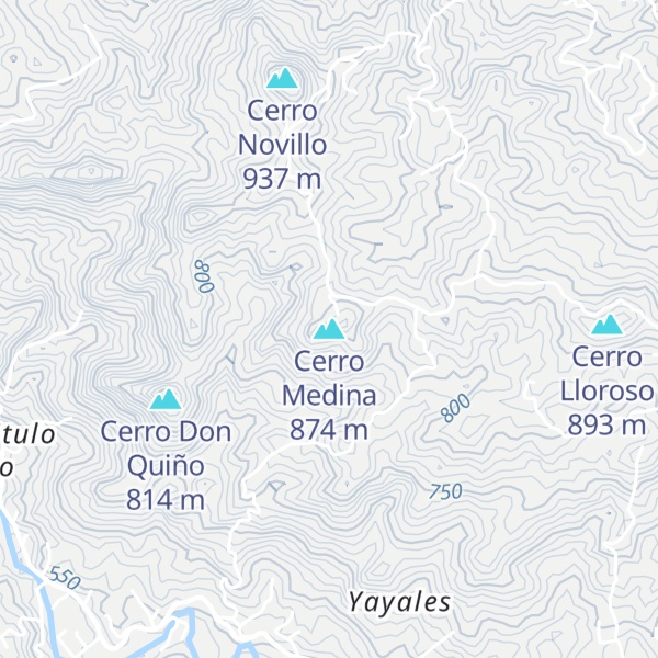 Map of Cerro Medina