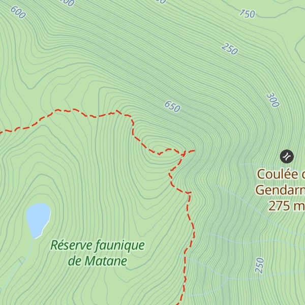 Map of Mont Nicol-Albert