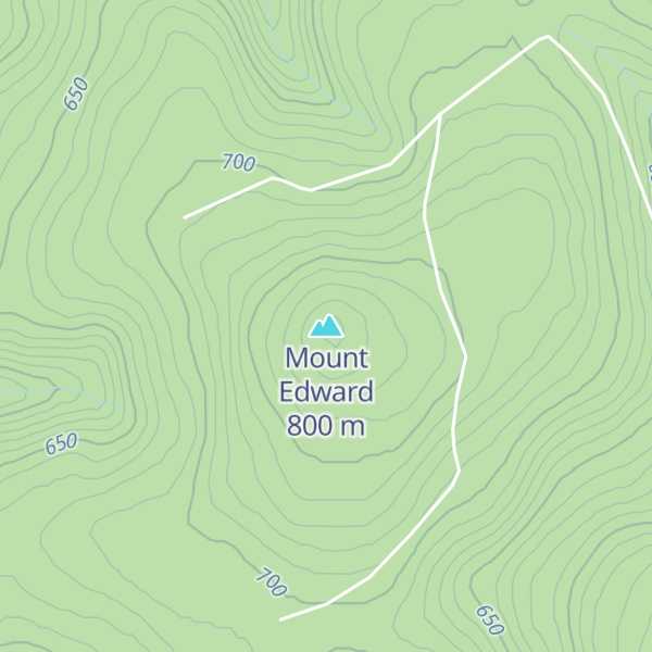 Map of Mount Edward