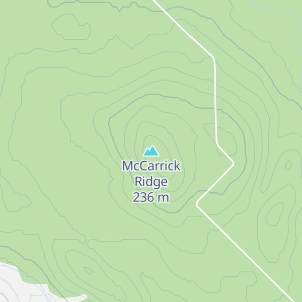 Map of McCarrick Ridge
