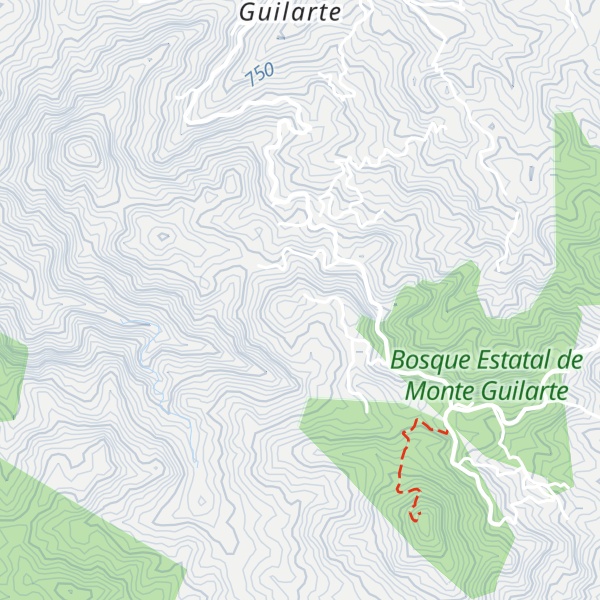 Map of Cerro Vaquiña