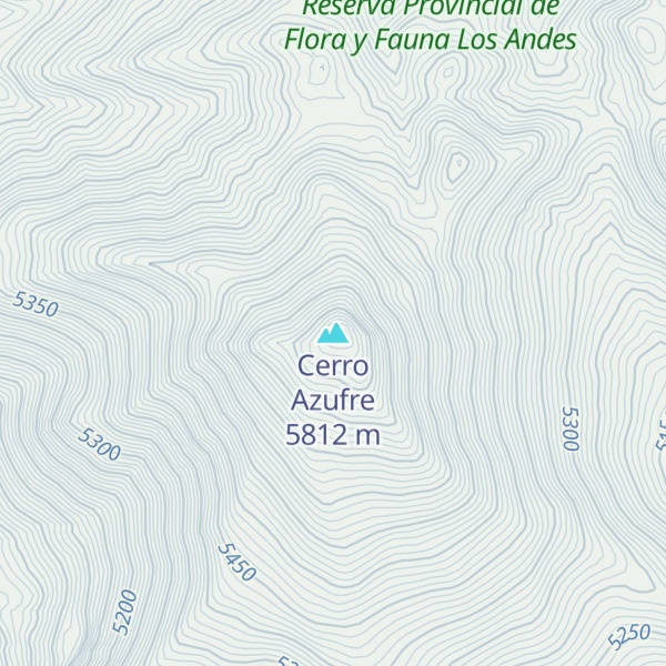 Map of Cerro Azufre