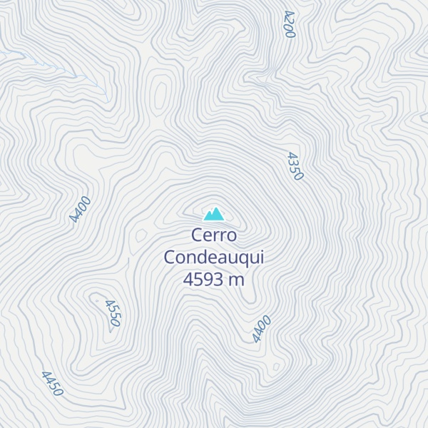 Map of Cerro Condeauqui