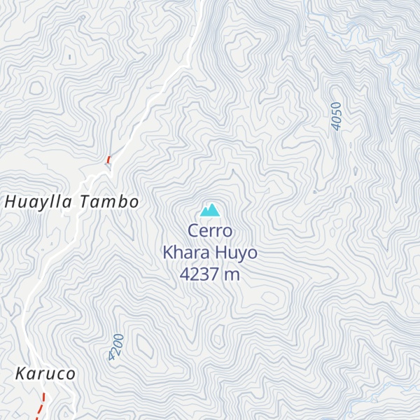 Map of Cerro Khara Huyo