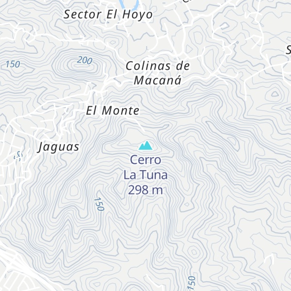Map of Cerro La Tuna