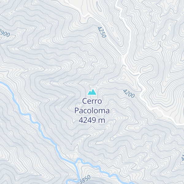 Map of Cerro Pacoloma