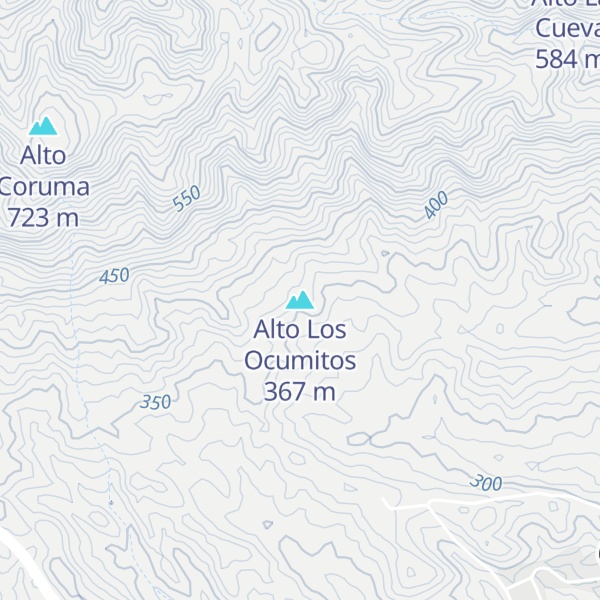 Map of Alto Los Ocumitos