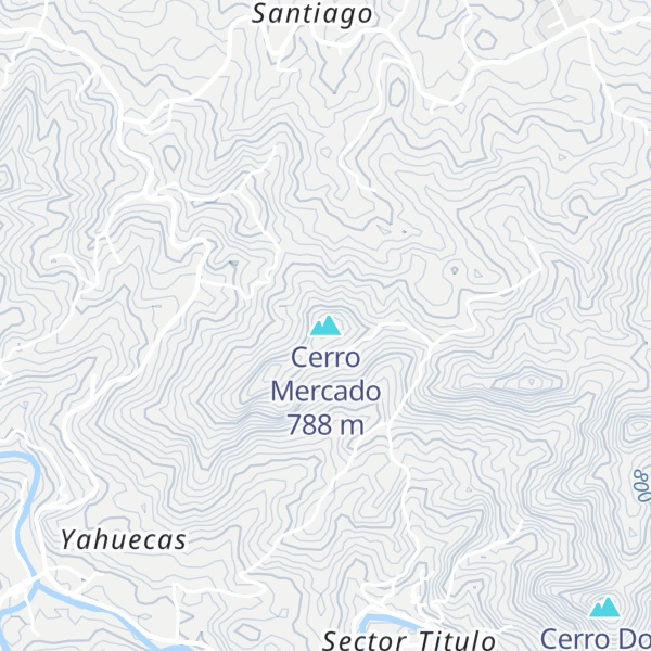 Map of Cerro Mercado