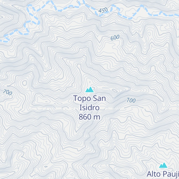 Map of Topo San Isidro