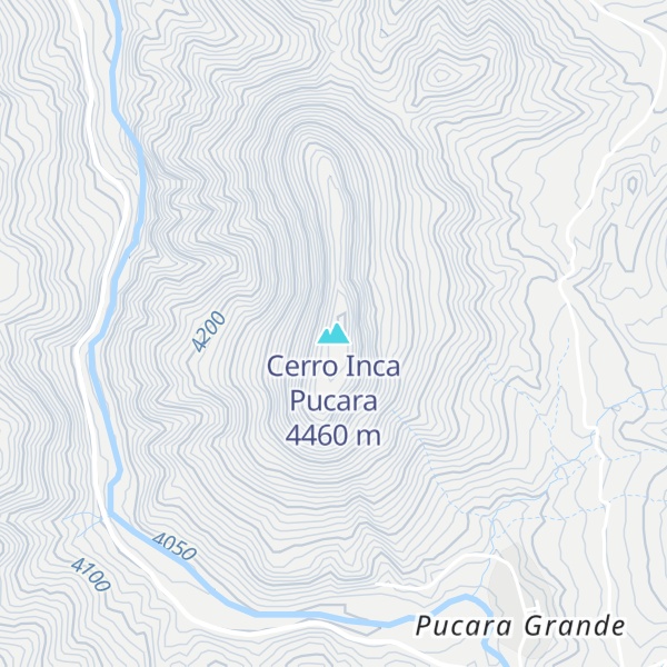 Map of Cerro Inca Pucara