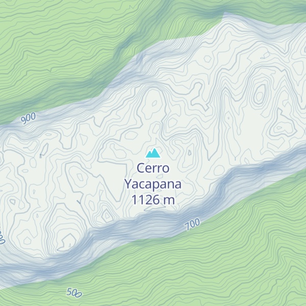 Map of Cerro Yacapana