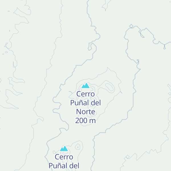 Map of Cerro Puñal del Norte