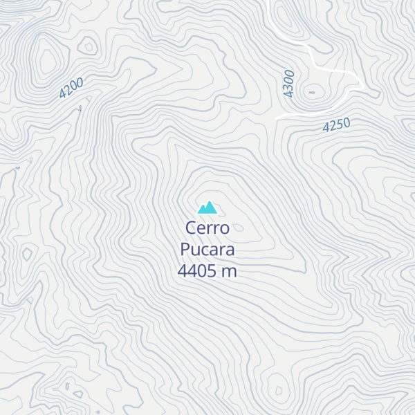 Map of Cerro Pucara