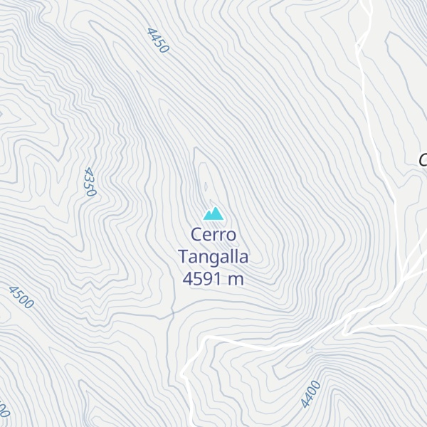 Map of Cerro Tangalla