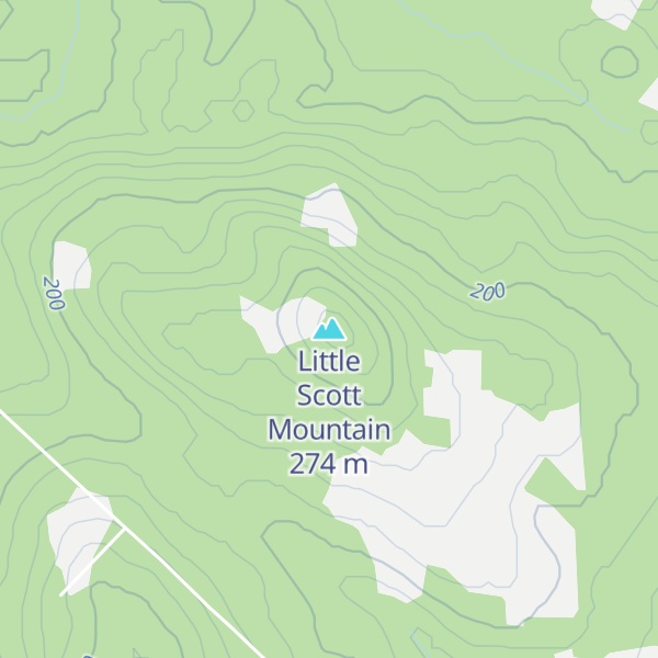 Map of Little Scott Mountain