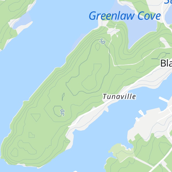 Map of Hawkins Hill