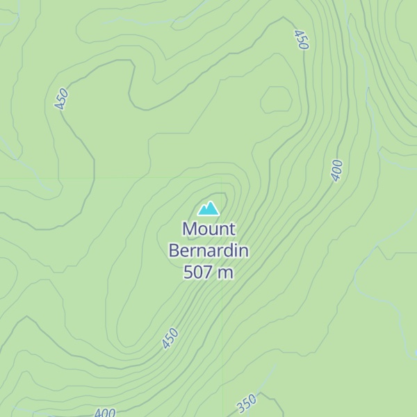 Map of Mount Bernardin