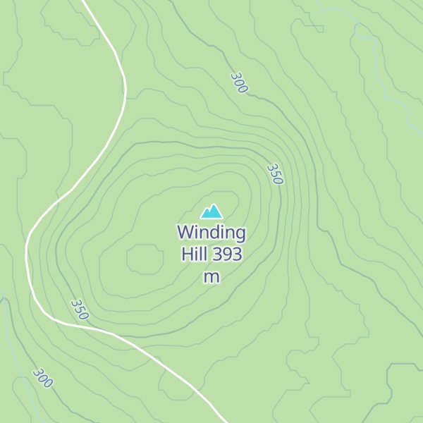 Map of Winding Hill