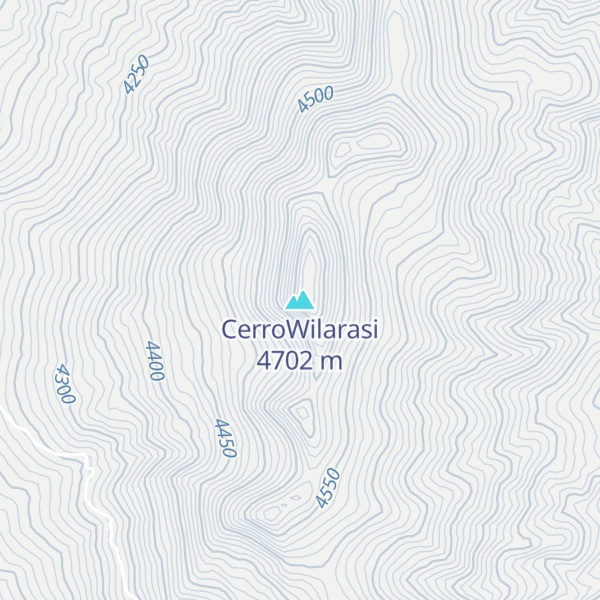 Map of CerroWilarasi