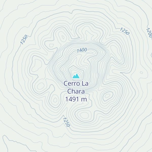 Map of Cerro La Chara