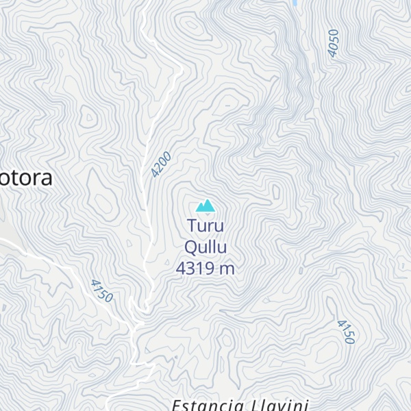 Map of Turu Qullu