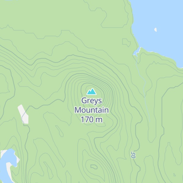 Map of Greys Mountain