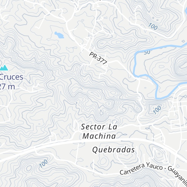 Map of Cerro Candiles
