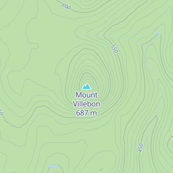 Map of Mount Villebon