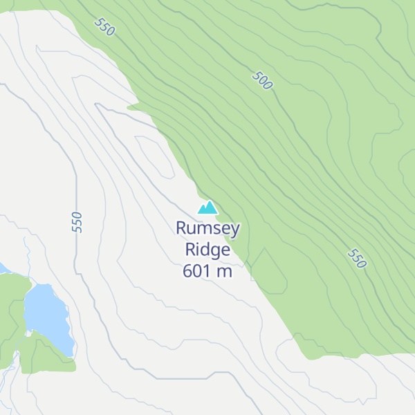 Map of Rumsey Ridge