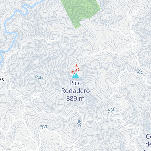 Map of Pico Rodadero