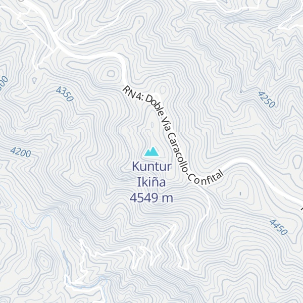 Map of Kuntur Ikiña