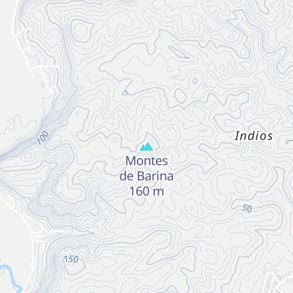 Map of Montes de Barina