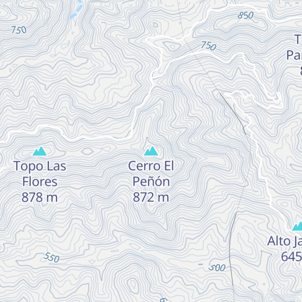 Map of Cerro El Peñón