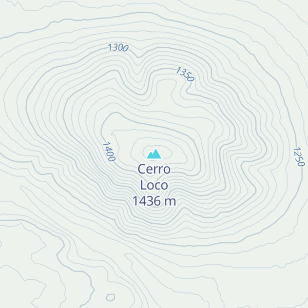 Map of Cerro Loco
