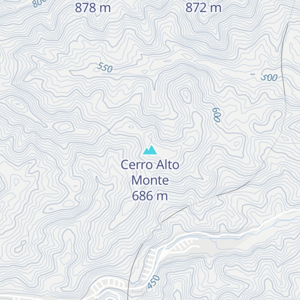Map of Cerro Alto Monte