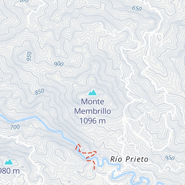 Map of Monte Membrillo