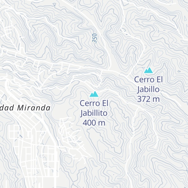 Map of Cerro El Jabillito
