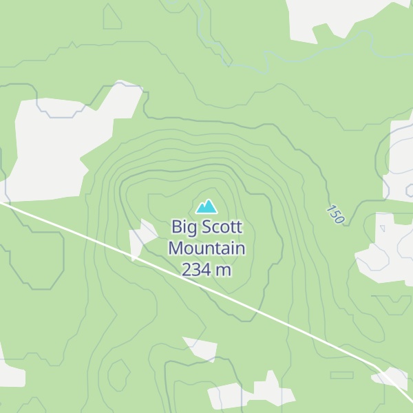 Map of Big Scott Mountain